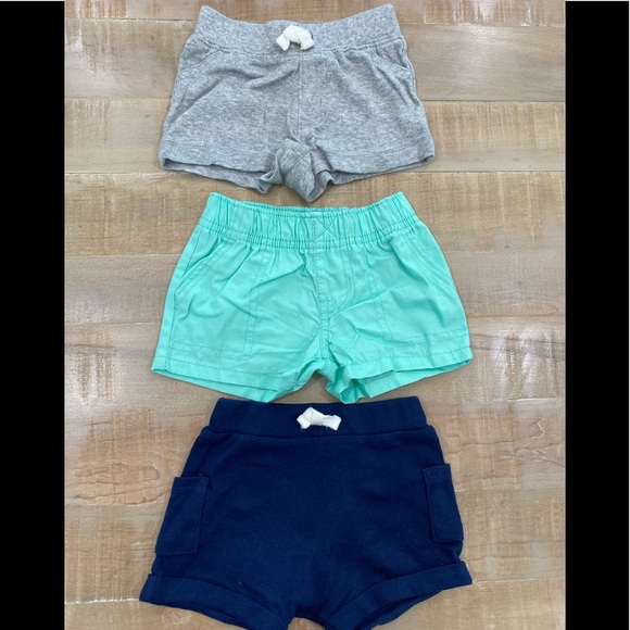 7 baby boy toddler shorts jogger pant bottoms carters bundle - Picture 3 of 9